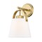 Z-Lite Z-Studio Wall Sconce, 1-Light, 8 In.W x 8.75 In.L x 12.75 In.H, Heritage Brass/Ivory 743-1S-HBR - alternate 7